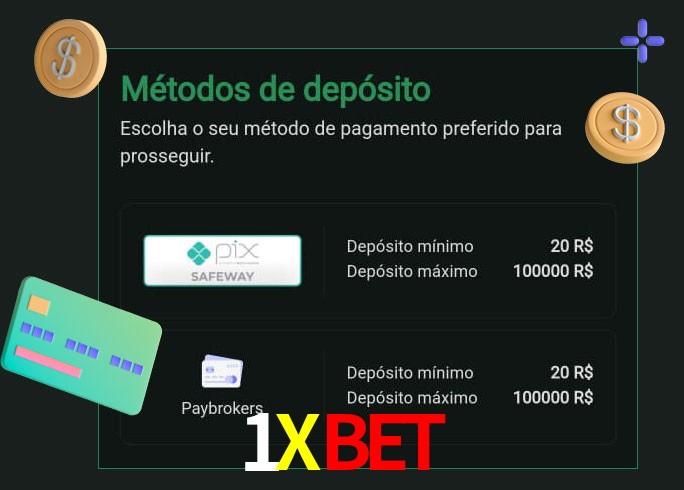 O cassino 1Xbet oferece uma grande variedade de métodos de pagamento