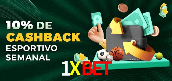 10% de bônus de cashback na 1Xbet